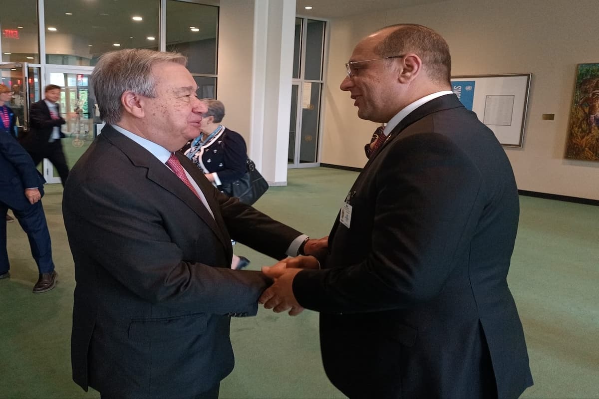 Minister of Social Affairs Malek Ezzahi Meets with UN Secretary General Antonio Guterres at COSP16 in New York